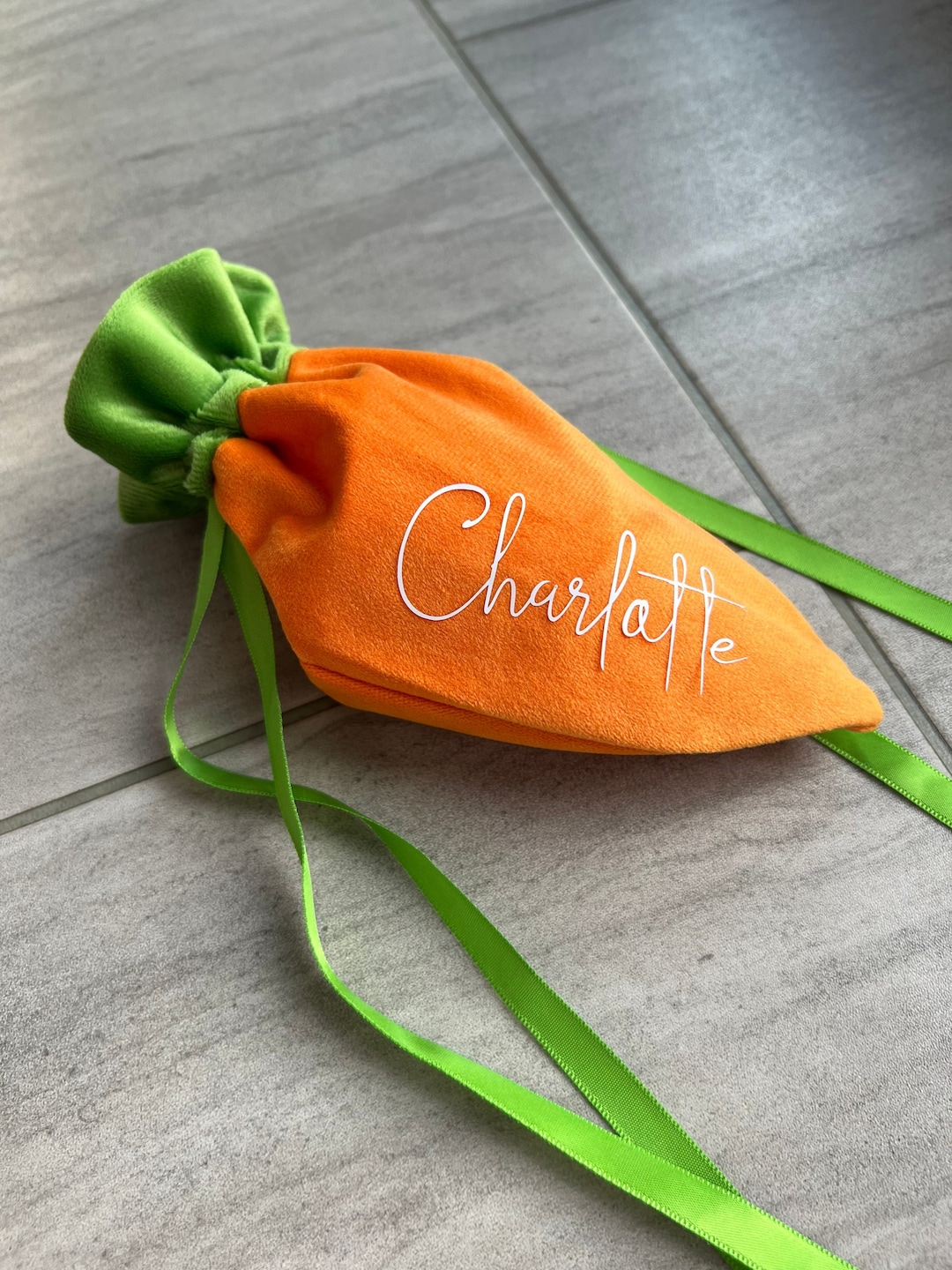 Personalised Easter Carrot Treat Bag, Easter Gift Bag, Easter Crate