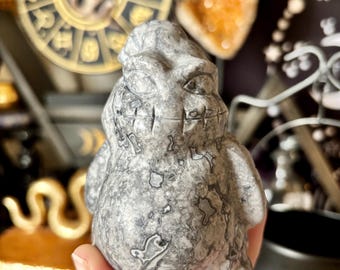 Jasper Oogie Boogie de Picasso | Sculpture sur cristal | Suprême nourricier