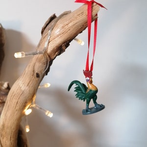 Disney Moana Hei Hei Rooster Decorazione Natalizia Figura, Pallina Ornamentale, Decorazioni Natalizie Disney, Regali per Lei, Palline di Natale
