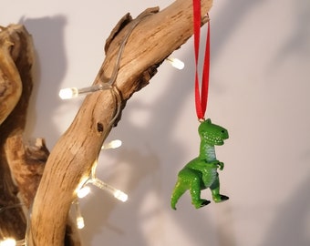 Figura decorativa navideña de dinosaurio Rex de Toy Story de Disney, adorno colgante, adornos navideños de Disney, regalos para ella, adornos