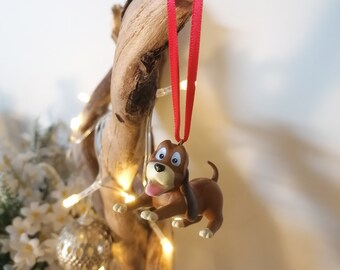 Disney Fox And The Hound Copper Christmas Decoration Figure, Ornament Bauble, Disney Christmas Decorations, Gifts For Her, Christmas Gifts