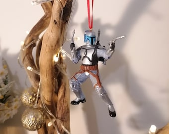 Disney Star Wars Mandalorian Jango Fett Christmas Decoration Figure, Ornament Bauble, Disney Christmas Decorations, Gifts For Him, Decor
