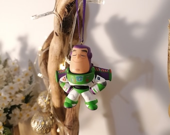 Disney Toy Story Buzz Lightyear Figura de decoración navideña, Adorno Bola, Decoraciones navideñas de Disney, Regalos para ella, Regalos de Navidad