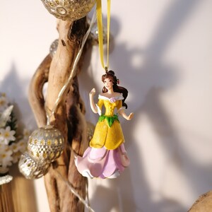 Disney Beauty And The Beast Belle Christmas Decoration Figure, Hanging Ornament Bauble, Disney Christmas Decorations, Gifts For Her, Decor