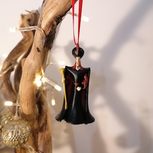 Disney Aladdin Jafar Weihnachtsdekoration Figur, hängende Verzierung Kugel, Disney Weihnachtsdekorationen, Geschenke für sie, Disney Bösewichte