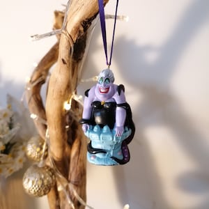 Disney kleine Meerjungfrau Ursula Weihnachtsdeko Figur, Ornament Kugel, Disney Weihnachtsdekoration, Geschenke für Sie, Weihnachtskugeln