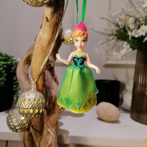 Disney Frozen Elsa Christmas Decoration Figure, Ornament Bauble, Disney Christmas Decorations, Gifts For Her, Christmas Baubles, Dolls, Anna image 1