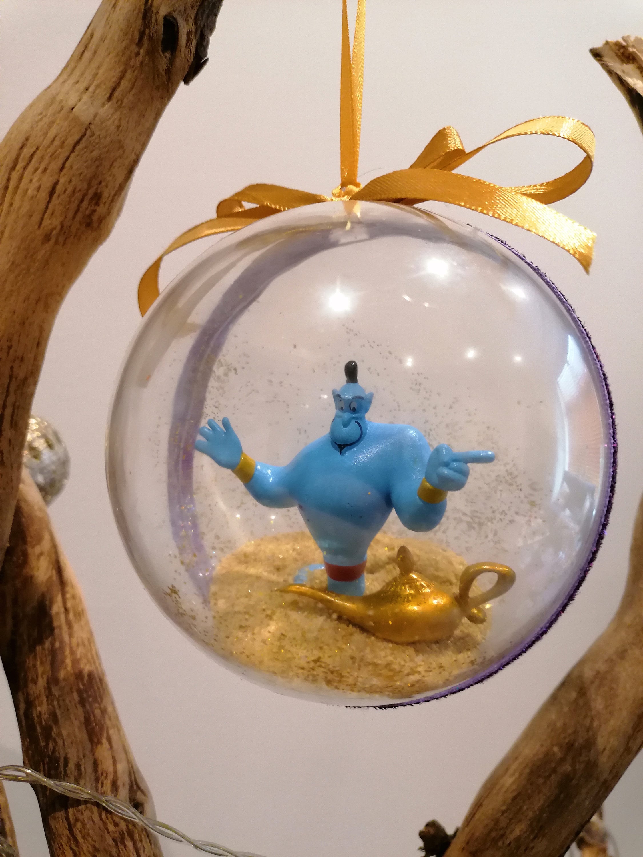 Disney Aladdin Genie Christmas Decoration Figure, Ornament Bauble