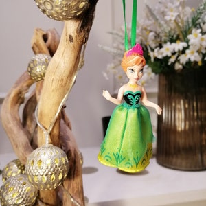 Disney Frozen Elsa Christmas Decoration Figure, Ornament Bauble, Disney Christmas Decorations, Gifts For Her, Christmas Baubles, Dolls, Anna image 3