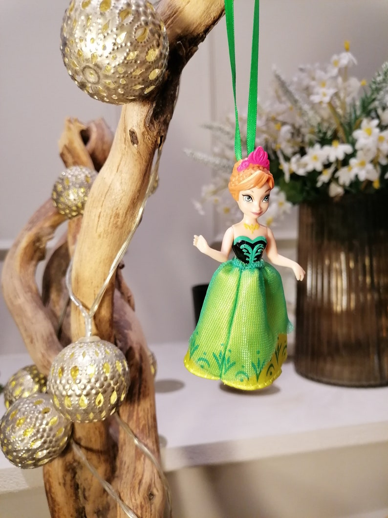 Disney Frozen Elsa Christmas Decoration Figure, Ornament Bauble, Disney Christmas Decorations, Gifts For Her, Christmas Baubles, Dolls, Anna image 3