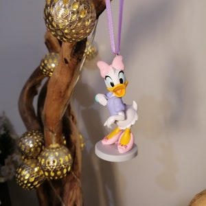 Disney Daisy Duck Christmas Decoration Figure, Hanging Ornament Bauble, Disney Christmas Decorations, Gifts For Her, Decor, Mickey Mouse