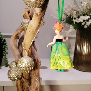 Disney Frozen Elsa Christmas Decoration Figure, Ornament Bauble, Disney Christmas Decorations, Gifts For Her, Christmas Baubles, Dolls, Anna image 6