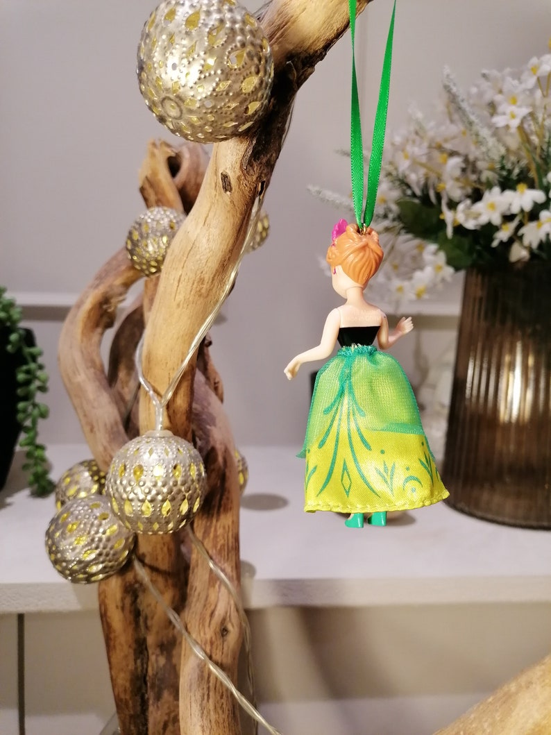 Disney Frozen Elsa Christmas Decoration Figure, Ornament Bauble, Disney Christmas Decorations, Gifts For Her, Christmas Baubles, Dolls, Anna image 6