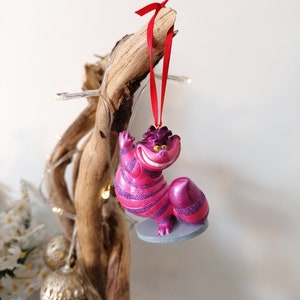 Disney Alice In Wonderland Cheshire Cat Christmas Decoration Figure, Hanging Ornament Bauble, Disney Christmas Decorations, Gifts For Her