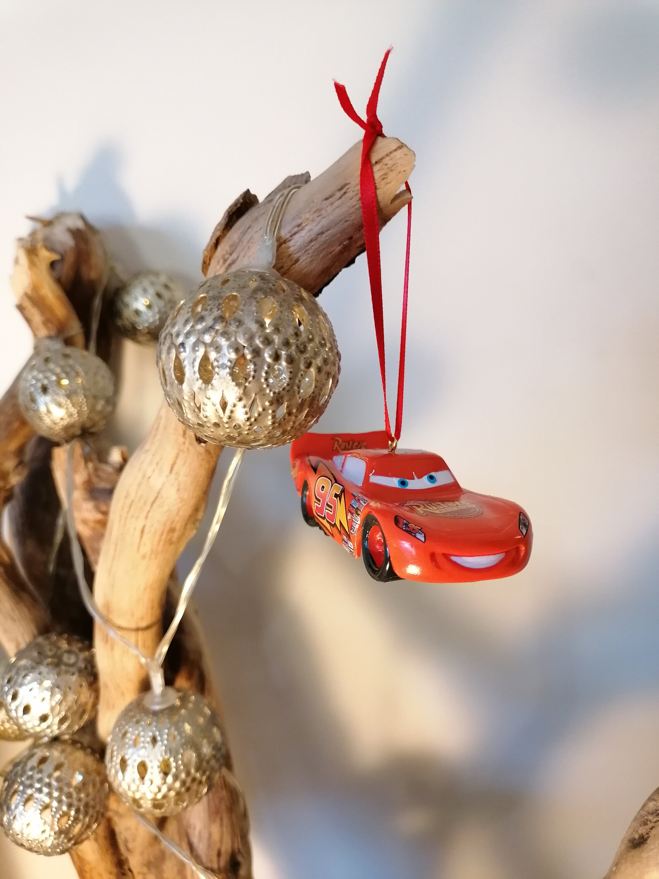 Disney Cars Lightning Mcqueen Christmas Decoration Figure