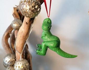 Disney Toy Story Rex Figura de decoración navideña, Adorno Bauble, Decoraciones navideñas de Disney, Regalos para ella, Regalos de Navidad, Decoración de árboles