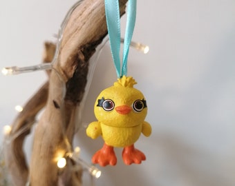 Disney Toy Story Ducky Christmas Decoration Figure, Hanging Ornament Bauble, Disney Christmas Decorations, Gifts For Her, Tree Decor