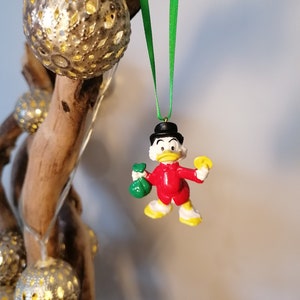 Disney Duck Tales Scrooge McDuck Christmas Decoration Figure, Hanging Ornament Bauble, Disney Christmas Decorations, Gifts For Her, Decor