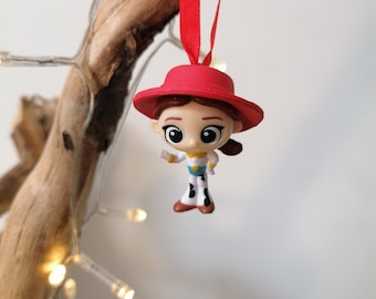 Disney Toy Story Jessie Christmas Decoration Figure, Hanging Ornament Bauble, Disney Christmas Decorations, Gifts For Her, Tree, Decor