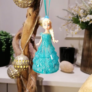 Disney Frozen Elsa Christmas Decoration Figure, Ornament Bauble, Disney Christmas Decorations, Gifts For Her, Christmas Baubles, Dolls, Anna image 1