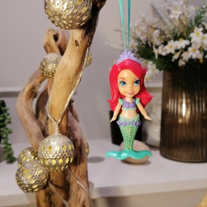 Disney Little Mermaid Ariel Christmas Decoration Figure, Ornament, Disney Christmas Decorations, Gifts For Her, Christmas Baubles, Dolls image 4