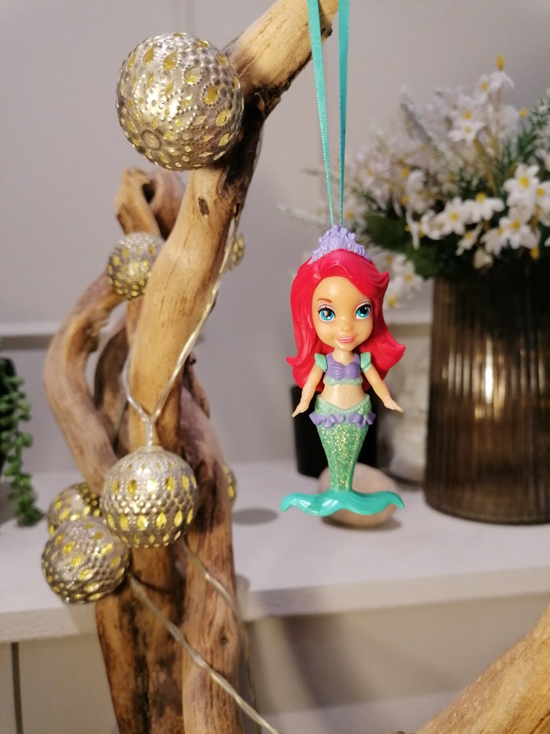 Disney Little Mermaid Ariel Christmas Decoration Figure, Ornament, Disney Christmas Decorations, Gifts For Her, Christmas Baubles, Dolls image 4