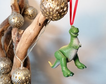 Figura de decoración de Navidad de Disney Toy Story Rex, adorno de adorno, decoraciones de Navidad de Disney, regalos para ella, regalos de Navidad, decoración del árbol