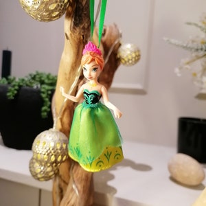 Disney Frozen Elsa Christmas Decoration Figure, Ornament Bauble, Disney Christmas Decorations, Gifts For Her, Christmas Baubles, Dolls, Anna image 4