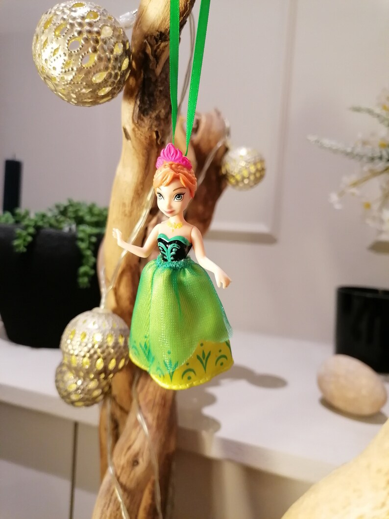 Disney Frozen Elsa Christmas Decoration Figure, Ornament Bauble, Disney Christmas Decorations, Gifts For Her, Christmas Baubles, Dolls, Anna image 4