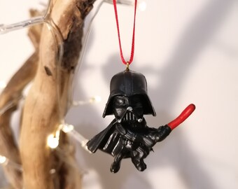 Disney Star Wars Dark Vador Figurine de décoration de Noël, Boule d’ornement, Décorations de Noël Disney, Cadeaux pour lui, Cadeaux de Noël
