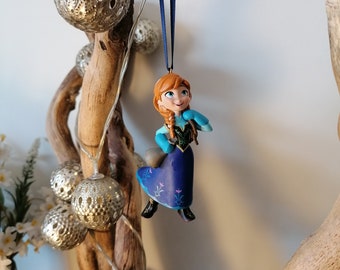 Figura di decorazione natalizia Disney Frozen Anna, pallina ornamentale, decorazioni natalizie Disney, regali per lei, regali di Natale, lui, Elsa