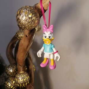 Disney Daisy Duck Christmas Decoration Figure, Hanging Ornament Bauble, Disney Christmas Decorations, Gifts For Her, Decor, Mickey Mouse