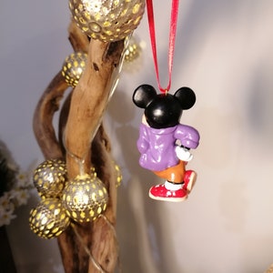 Disney Mickey Mouse Weihnachtsdeko Figur, Hängeornament Kugel, Disney Weihnachtsdekoration, Geschenke für Sie, Weihnachtsgeschenk, Deko Bild 3