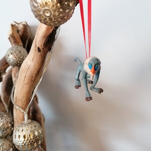 Decorazione natalizia Disney Lion King Rafiki, pallina ornamentale da appendere, decorazioni natalizie Disney, regali per lei, decorazione dell'albero di Natale