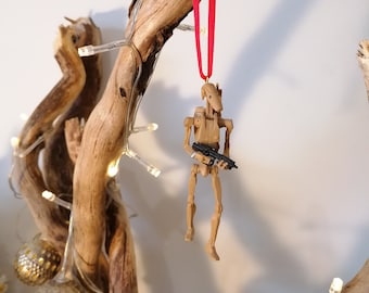 Disney Star Wars B1 Battle Droid Figura decorativa natalizia, pallina ornamentale, decorazioni natalizie Disney, regali per lei, regali di Natale
