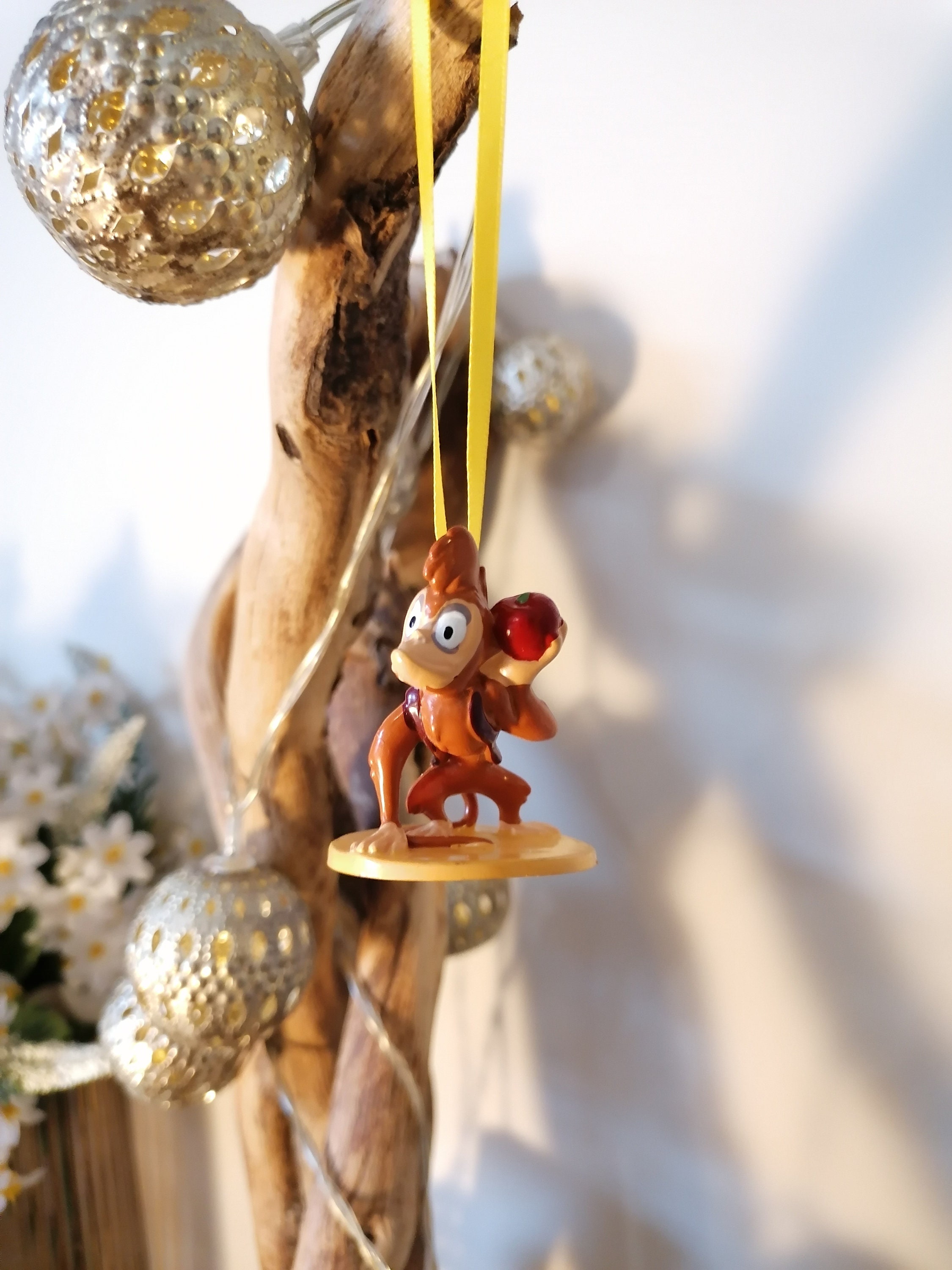Disney Aladdin Abu Christmas Decoration Figure, Hanging Ornament