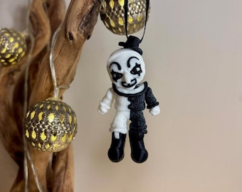 Terrifier Art the Clown Christmas Decoration Figure, Halloween, Horror Baubles, Hanging Ornament, Tree Decor, Figurines, Holiday Gifts