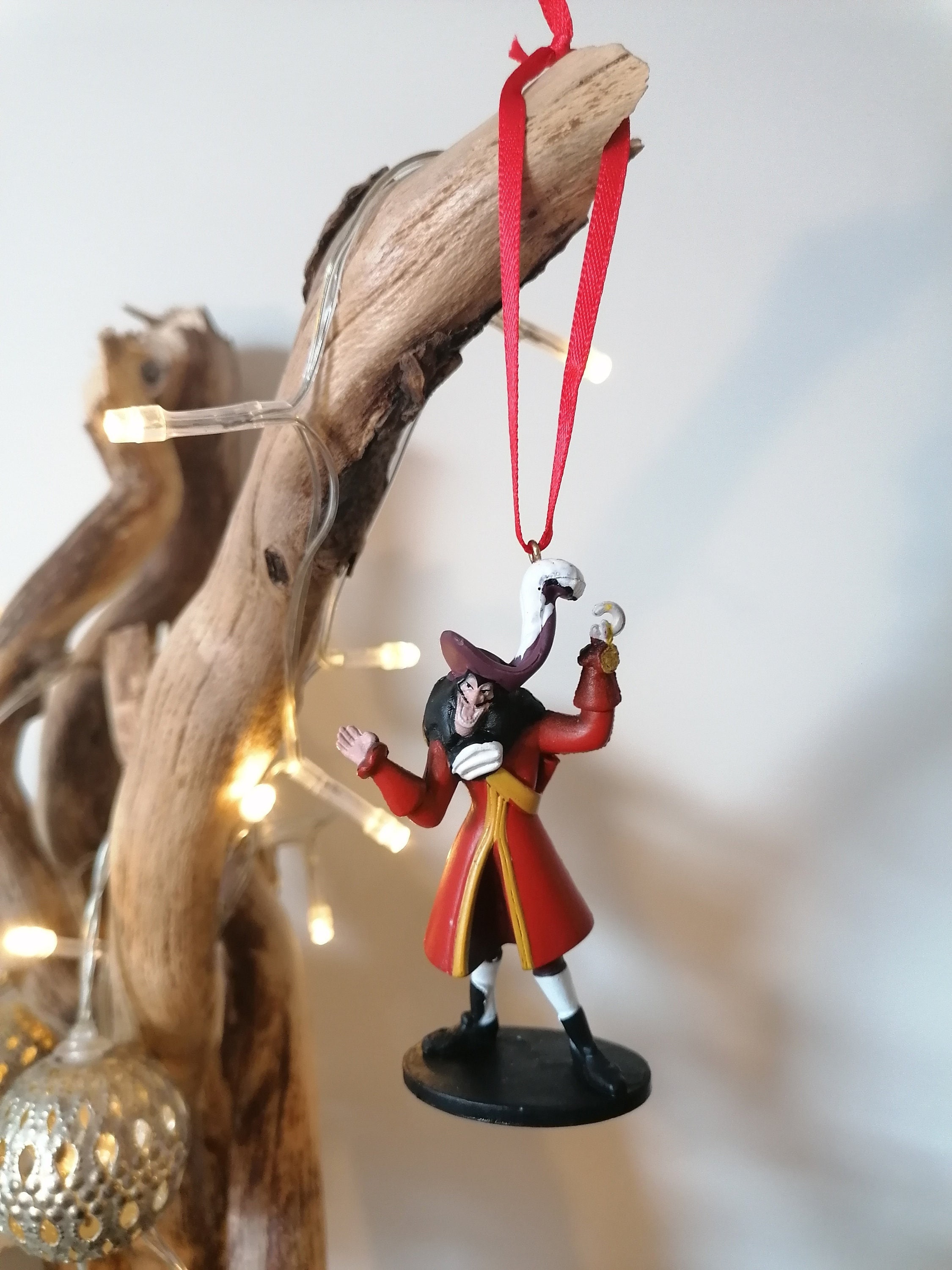 Disney Peter Pan Captain Hook Christmas Decoration Figure, Hanging