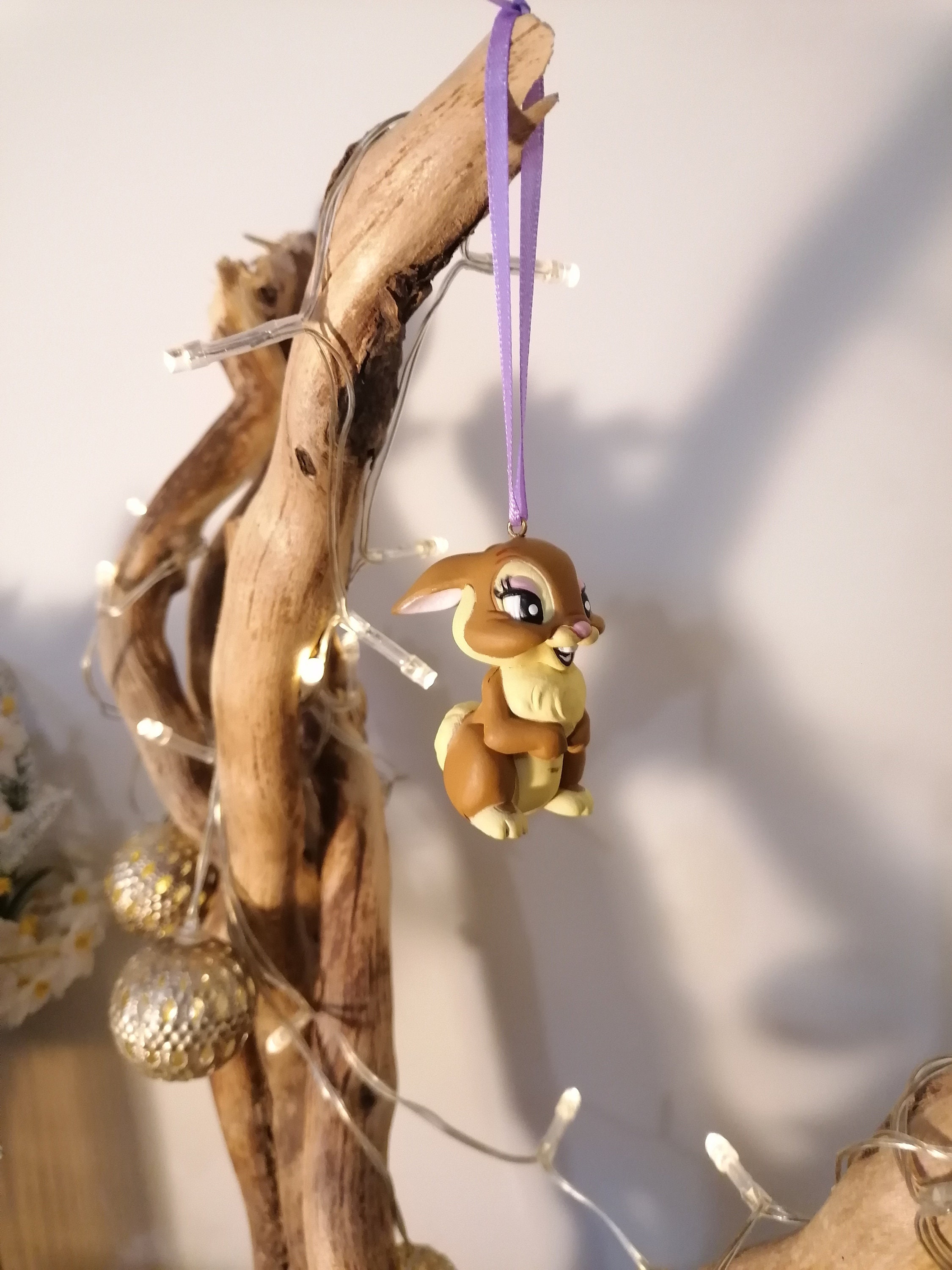 Disney Bambi Thumper, Miss Bunny Christmas Decoration Figure
