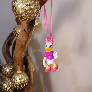 Disney Daisy Duck Christmas Decoration Figure, Hanging Ornament Bauble, Disney Christmas Decorations, Gifts For Her, Decor, Mickey Mouse