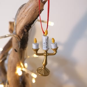 Disney Schöne und das Biest Lumiere Weihnachtsdeko Figur, Kugel, Disney Weihnachtsdekoration, Geschenke für Sie, Weihnachtsgeschenke, Dekor