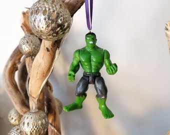 Figura de decoración de Navidad de Hulk de los Vengadores de Disney, adorno de adorno, decoraciones de Navidad de Disney, regalos para él, adornos de Navidad, decoración