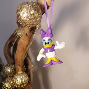 Disney Daisy Duck Christmas Decoration Figure, Hanging Ornament Bauble, Disney Christmas Decorations, Gifts For Her, Decor, Mickey Mouse