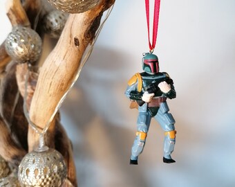 Disney Star Wars Mandalorian Boba Fett Christmas Decoration Figure, Ornament Bauble, Christmas Decorations, Gifts For Him, Christmas Baubles