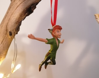 Disney Peter Pan Christmas Decoration Figure, Hanging Ornament Bauble, Disney Christmas Decorations, Gifts For Her, Christmas Gifts, Decor