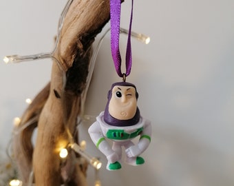 Disney Toy Story Buzz Lightyear Figura de decoración navideña, Adorno Bauble, Decoraciones navideñas de Disney, Regalos para ella, Adornos navideños