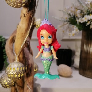 Disney Little Mermaid Ariel Christmas Decoration Figure, Ornament, Disney Christmas Decorations, Gifts For Her, Christmas Baubles, Dolls image 3