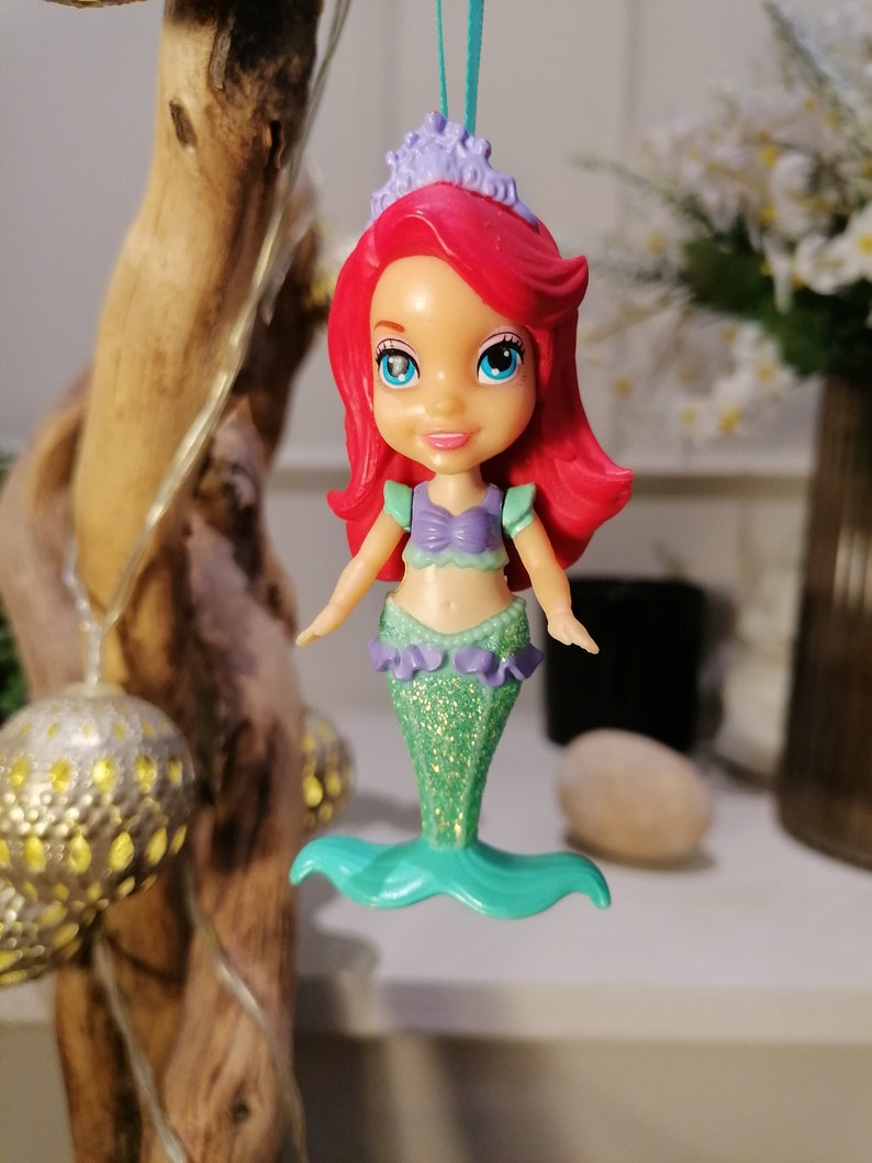 Disney Little Mermaid Ariel Christmas Decoration Figure, Ornament, Disney Christmas Decorations, Gifts For Her, Christmas Baubles, Dolls image 2