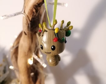 ディズニー マーベル グルート クリスマス デコレーション フィギュア、オーナメント、クリスマス ボール、彼へのギフト、ロケット ラクーン、スパイダーマン、サノス、キャプテン