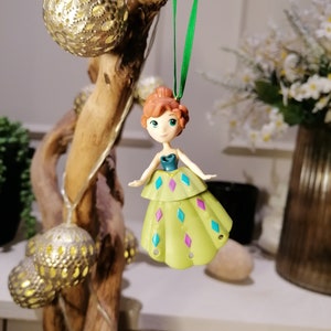 Disney Frozen Elsa Christmas Decoration Figure, Ornament Bauble, Disney Christmas Decorations, Gifts For Her, Christmas Baubles, Dolls, Anna image 1